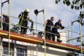 Dachstuhlbrand Koeln Poll Geislarerstr P656